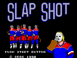 Slap Shot (Europe) Title Screen